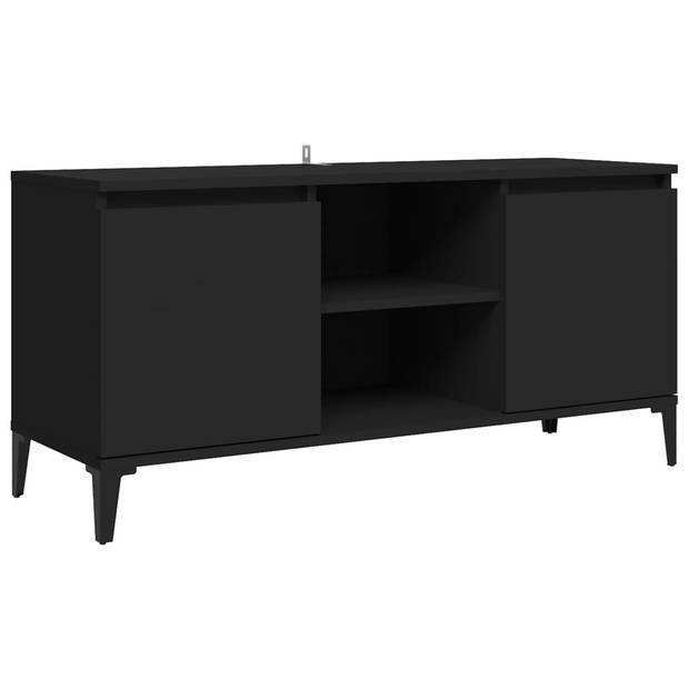 The Living Store TV-meubel Industriële Stijl - 103.5 x 35 x 50 cm - 4 Metalen Poten