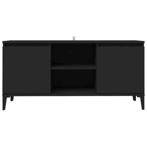 The Living Store TV-meubel Industriële Stijl - 103.5 x 35 x 50 cm - 4 Metalen Poten