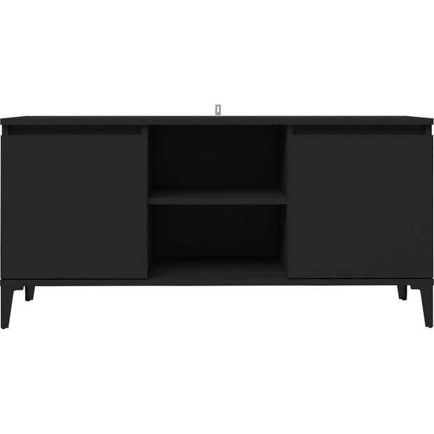 The Living Store TV-meubel Industriële Stijl - 103.5 x 35 x 50 cm - 4 Metalen Poten