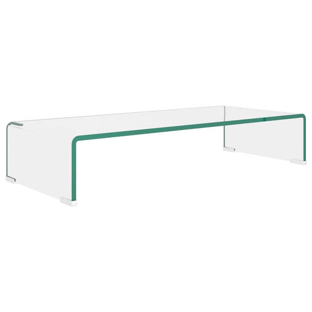 The Living Store TV-meubel - glas - 70 x 30 x 13 cm - transparant