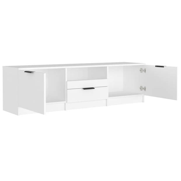 The Living Store Tv-meubel - Trendy - Tv-meubels - Afmeting- 140 x 35 x 40 cm - Kleur- Wit