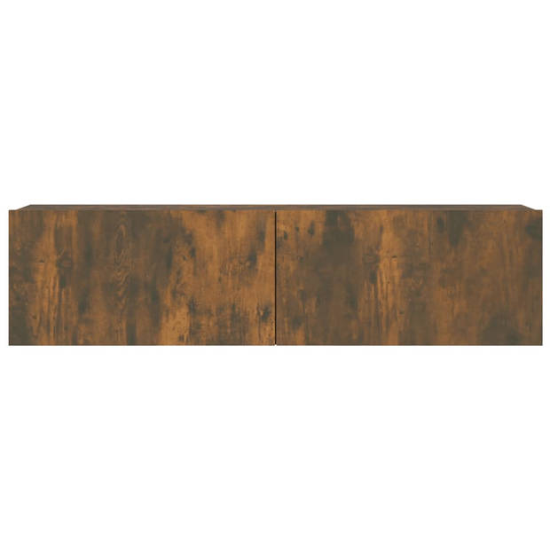 The Living Store TV-kast - Gerookt eiken - 120x30x30 cm