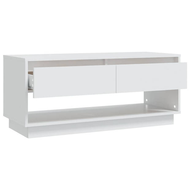 vidaXL Tv-meubel 102x41x44 cm bewerkt hout wit