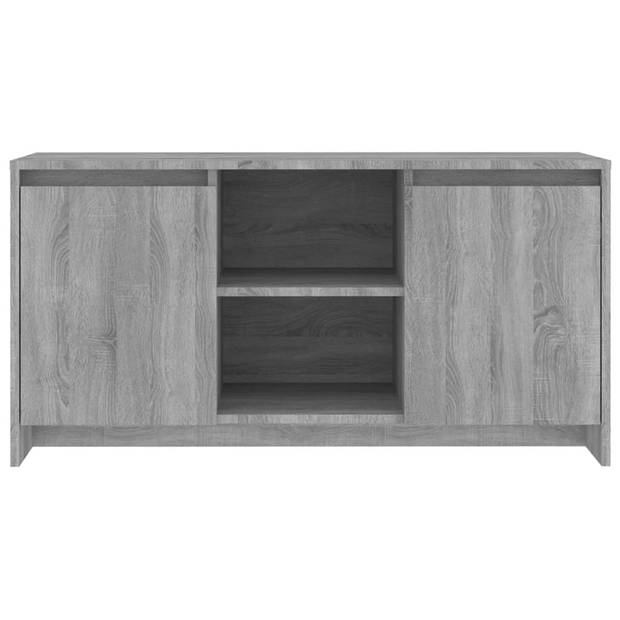 The Living Store TV-meubel - Stereokast - 102 x 37.5 x 52.5 cm - Grijs sonoma eiken