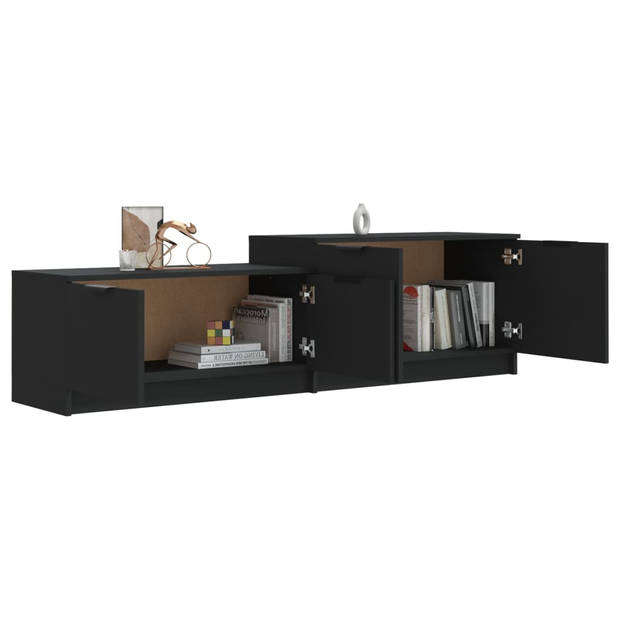 The Living Store TV-meubel - Trendy - Meubels - Afmetingen- 158.5 x 36 x 45 cm - Kleur- Zwart