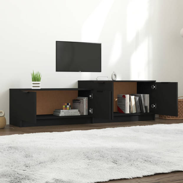 The Living Store TV-meubel - Trendy - Meubels - Afmetingen- 158.5 x 36 x 45 cm - Kleur- Zwart