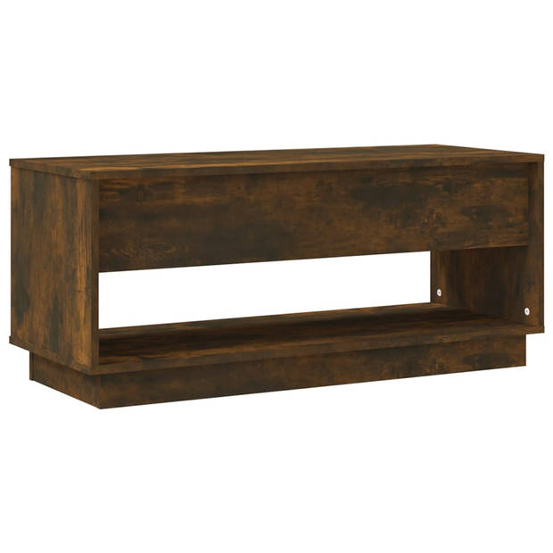 The Living Store Televisiemeubel Tv-kast - 102 x 41 x 44 cm - Gerookt eiken