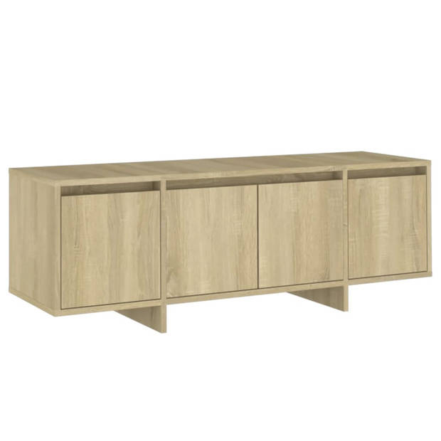 The Living Store Televisiemeubel - TV-kast - 120 x 30 x 40.5 cm - Sonoma eiken