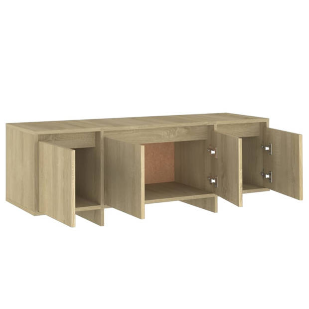 vidaXL Tv-meubel 120x30x40,5 cm bewerkt hout sonoma eikenkleurig