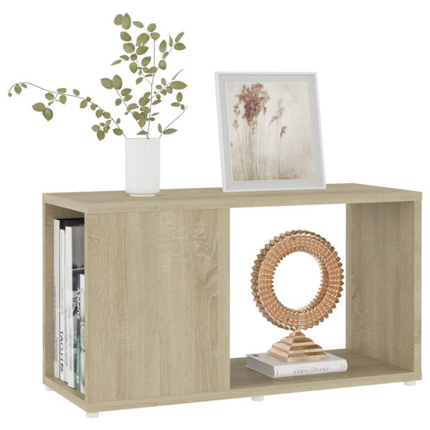 The Living Store TV-kast - Spaanplaat - 60 x 24 x 32 cm - Sonoma eiken