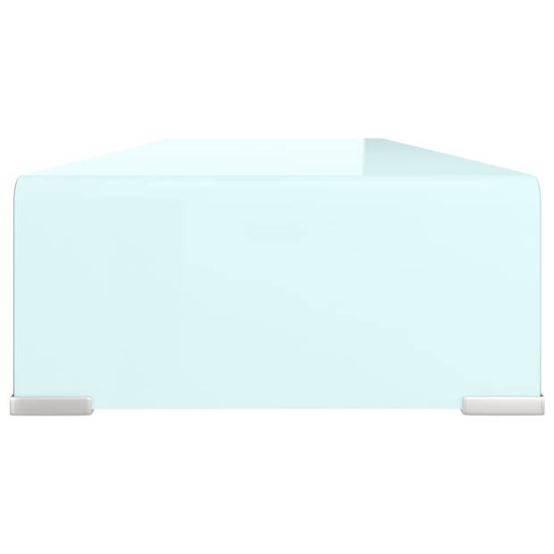 The Living Store TV-meubel - Glas - 90x30x13 cm - Groen