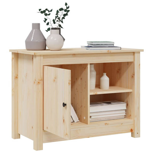 The Living Store TV-meubel Grenenhout - 70 x 36.5 x 52 cm - Stabiel en veel opbergruimte