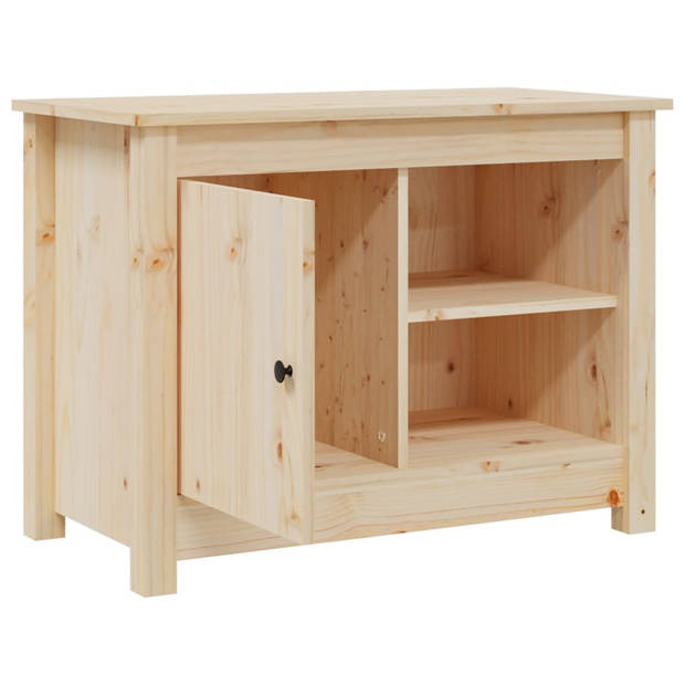 The Living Store TV-meubel Grenenhout - 70 x 36.5 x 52 cm - Stabiel en veel opbergruimte