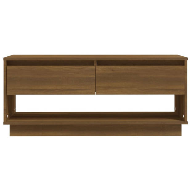 vidaXL Tv-meubel 102x41x44 cm bewerkt hout bruin eikenkleur