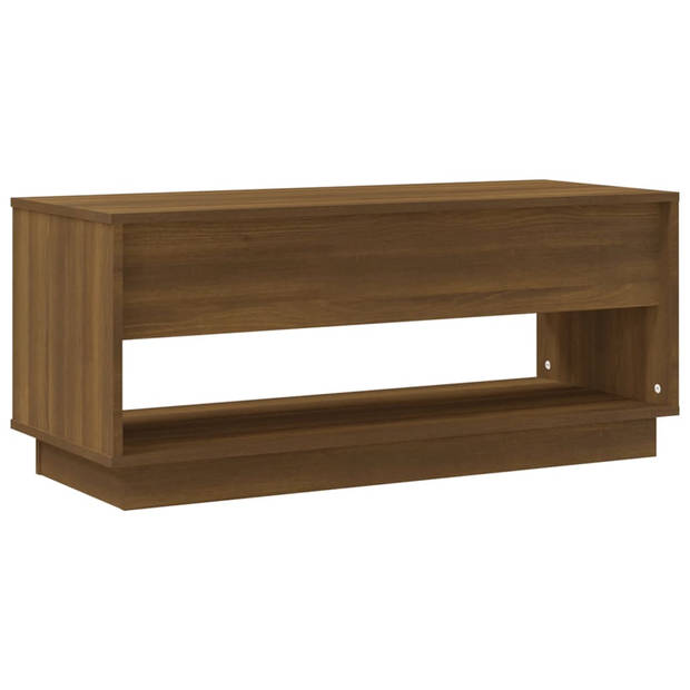 vidaXL Tv-meubel 102x41x44 cm bewerkt hout bruin eikenkleur