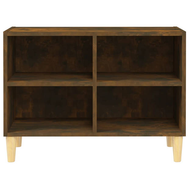 The Living Store Bedkastje Scandinavische Charme - Houten Poten - Gerookt Eiken - 69.5 x 30 x 50 cm - Stabiel en Stevig