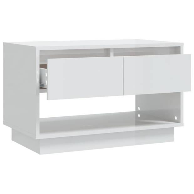 The Living Store Tv-meubel - Hoogglans wit - 70x41x44 cm