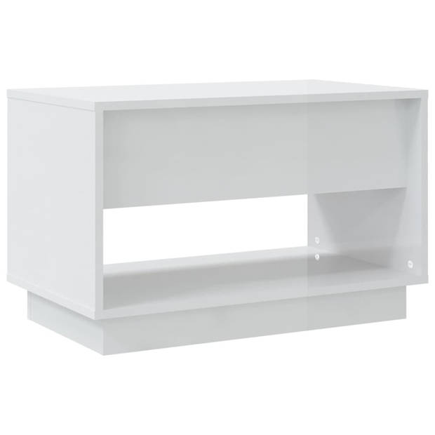 vidaXL Tv-meubel 70x41x44 cm bewerkt hout hoogglans wit