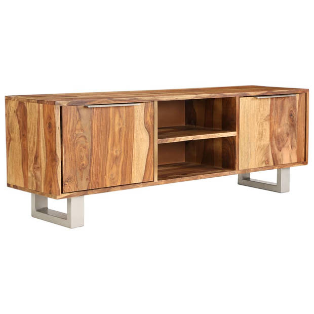 The Living Store Sheesham TV-meubel - 118 x 30 x 40 cm - Houten Dressoir