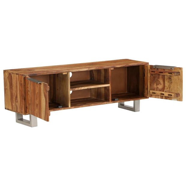 The Living Store Sheesham TV-meubel - 118 x 30 x 40 cm - Houten Dressoir