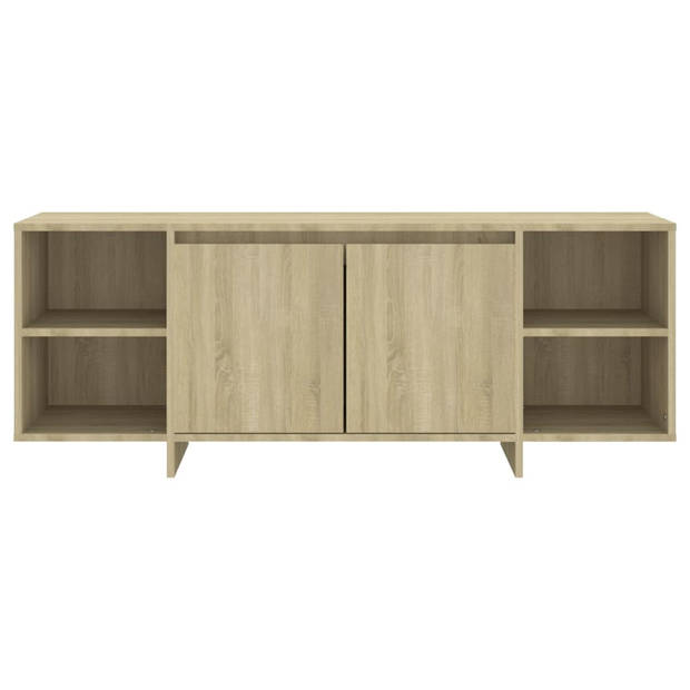 The Living Store Televisiemeubel - - TV-kast - 130 x 35 x 50 cm - Sonoma eiken