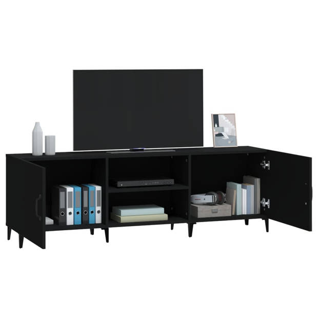 The Living Store TV-Kast - Klassiek - Zwart - 150 x 30 x 50 cm - Hoge kwaliteit