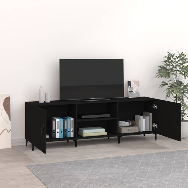 The Living Store TV-Kast - Klassiek - Zwart - 150 x 30 x 50 cm - Hoge kwaliteit