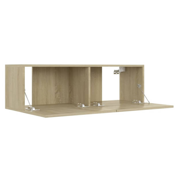 The Living Store Televisiekast TV-meubel - Sonoma eiken - 100 x 30 x 30 cm - 30.5 x 30 x 110 cm - 30.5 x 30 x 30 cm