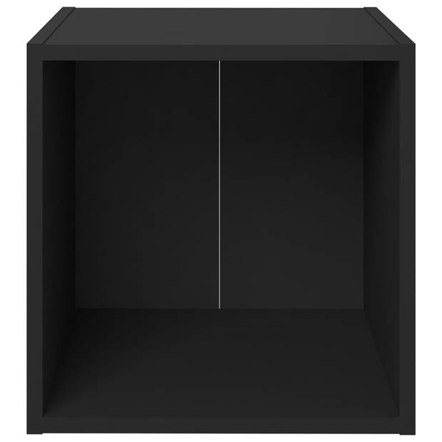 vidaXL Tv-meubelen 4 st 37x35x37 cm bewerkt hout zwart