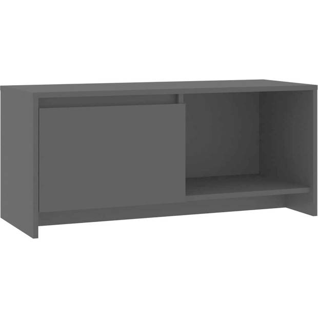 The Living Store Tv-meubel - Zwart - 90 x 35 x 40 cm - Spaanplaat