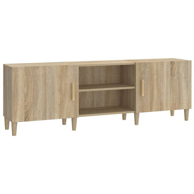 The Living Store TV-Kast Sonoma Eiken - 150x30x50 cm - Ruime opbergruimte