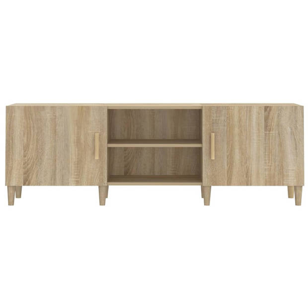 The Living Store TV-Kast Sonoma Eiken - 150x30x50 cm - Ruime opbergruimte