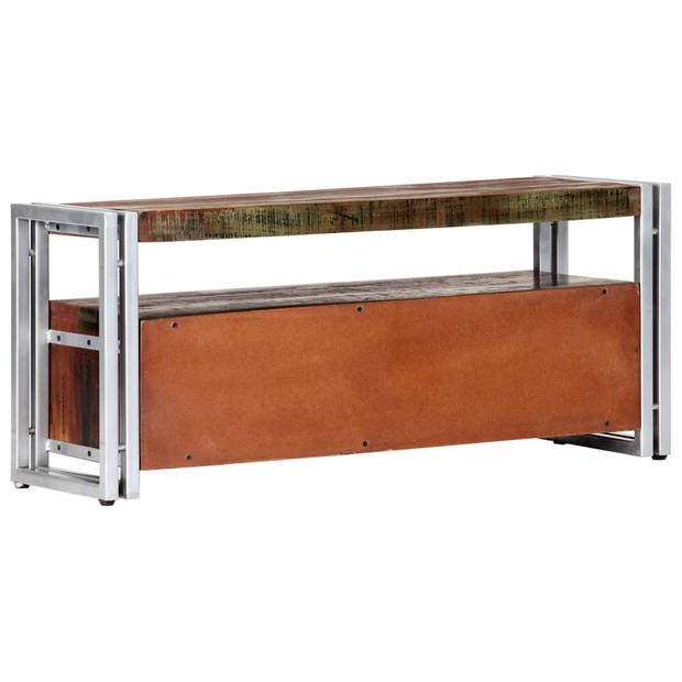 The Living Store TV-meubel Vintage Stijl - 90 x 30 x 40 cm - Massief gerecycled hout