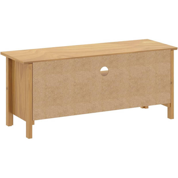 The Living Store Hill TV-meubel - Massief grenenhout - 110x40x47cm - Honingbruin