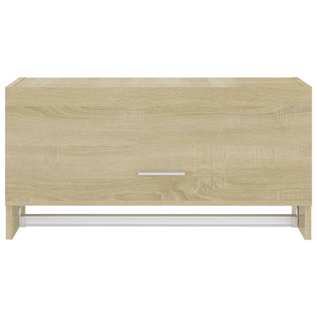 The Living Store Kledingkast 70x32-5x35 cm spaanplaat sonoma eikenkleurig - Kast