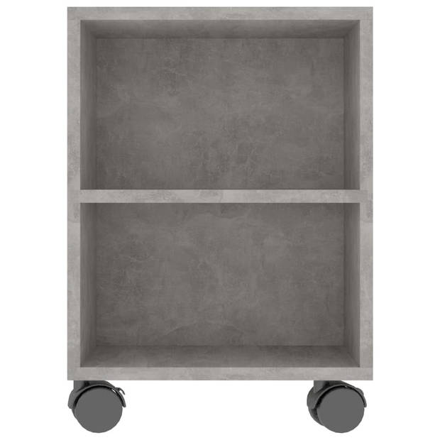 The Living Store TV-meubel Classic 120x35x48 cm - Bewerkt Hout - Betongrijs