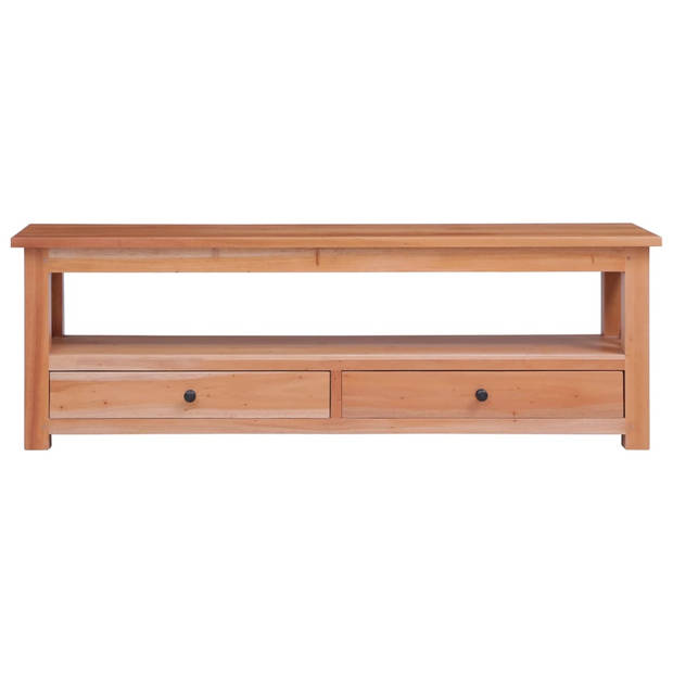 The Living Store TV-meubel Vintage Mahoniehout - 120 x 30 x 40 cm - Natuurlijk mahoniehout