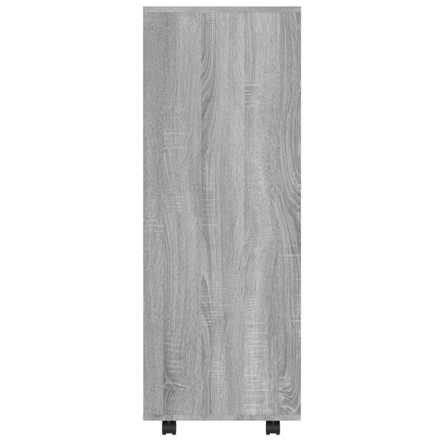 vidaXL Kledingkast 80x40x110 cm bewerkt hout grijs sonoma eikenkleurig