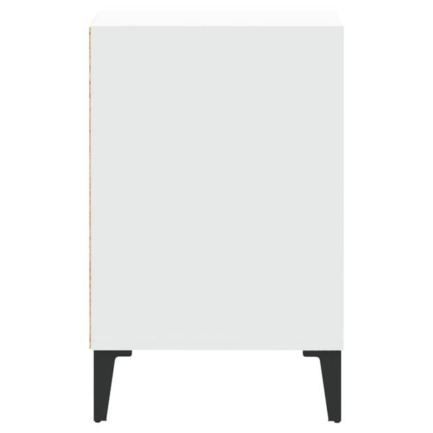 The Living Store TV-kast - Klassiek - Stevig Materiaal - Voldoende Opbergruimte - Wit - 100x35x55cm