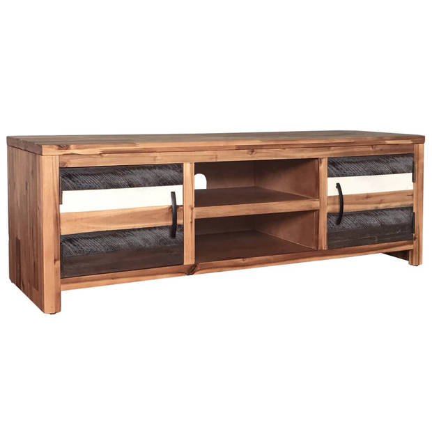 The Living Store Houten TV-meubel - Acaciahout - 120 x 35 x 40 cm - Uniek en duurzaam