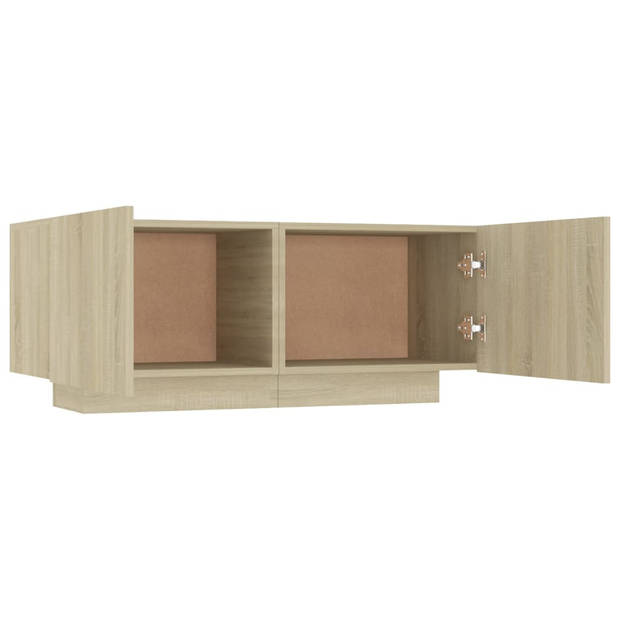 vidaXL Tv-meubel 100x35x40 cm bewerkt hout sonoma eikenkleurig