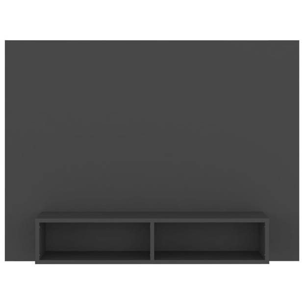 The Living Store Tv-wandmeubel Hifi-kast - 120 x 23.5 x 90 cm - Grijs spaanplaat