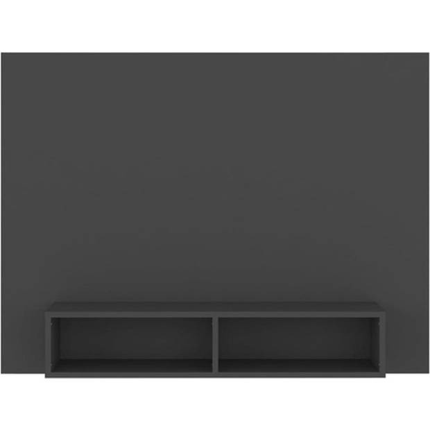 The Living Store Tv-wandmeubel Hifi-kast - 120 x 23.5 x 90 cm - Grijs spaanplaat