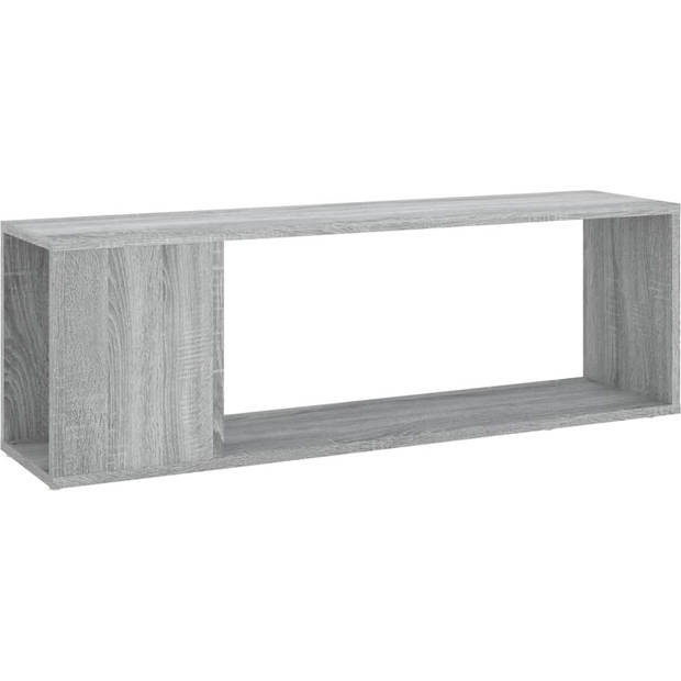 The Living Store Tv-meubel - naam - Tv-meubel - 100 x 24 x 32 cm - Kleur- grijs sonoma eiken