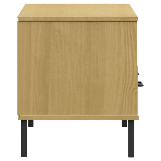 The Living Store OSLO TV-kast - 106 x 40 x 46.5 cm - Massief grenenhout - 2 lades