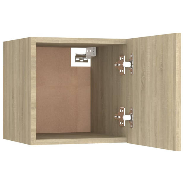 The Living Store TV-meubelset Sonoma Eiken - 2x 100x30x30cm - 4x 30.5x30x30cm