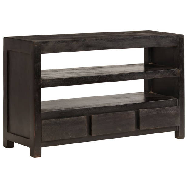 The Living Store Tv-meubel Acacia - 90 x 30 x 55 cm - Donkerbruin