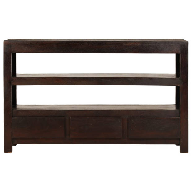 The Living Store Tv-meubel Acacia - 90 x 30 x 55 cm - Donkerbruin