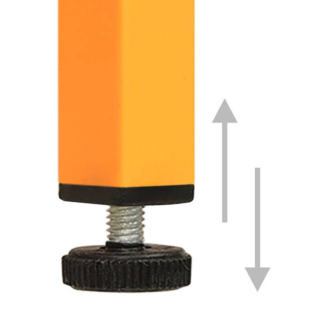 vidaXL Opbergkast 80x35x101,5 cm staal mosterdgeel