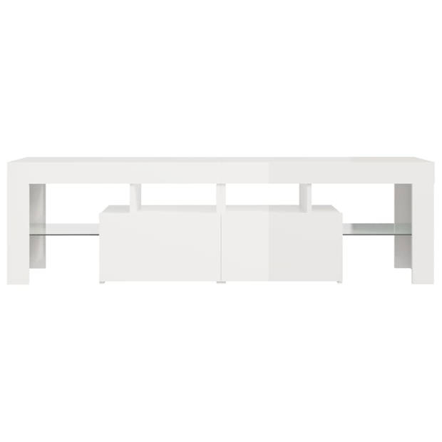 The Living Store TV-meubel - - - 140 x 36.5 x 40 cm - Hoogglans wit